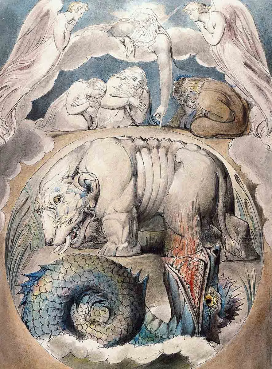 圣经中的神话生物：蛇怪与独角兽
(Shèngjīng zhōng de shénhuà shēngwù: shéguài yǔ dújiǎoshòu)