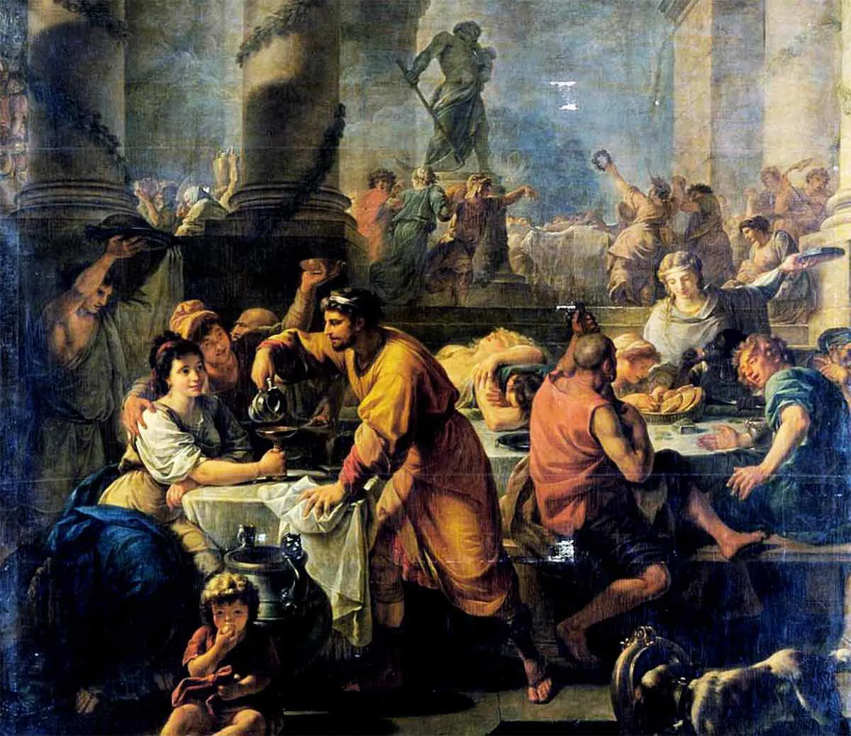 图片：萨图尔纳利亚节，卡勒特绘制