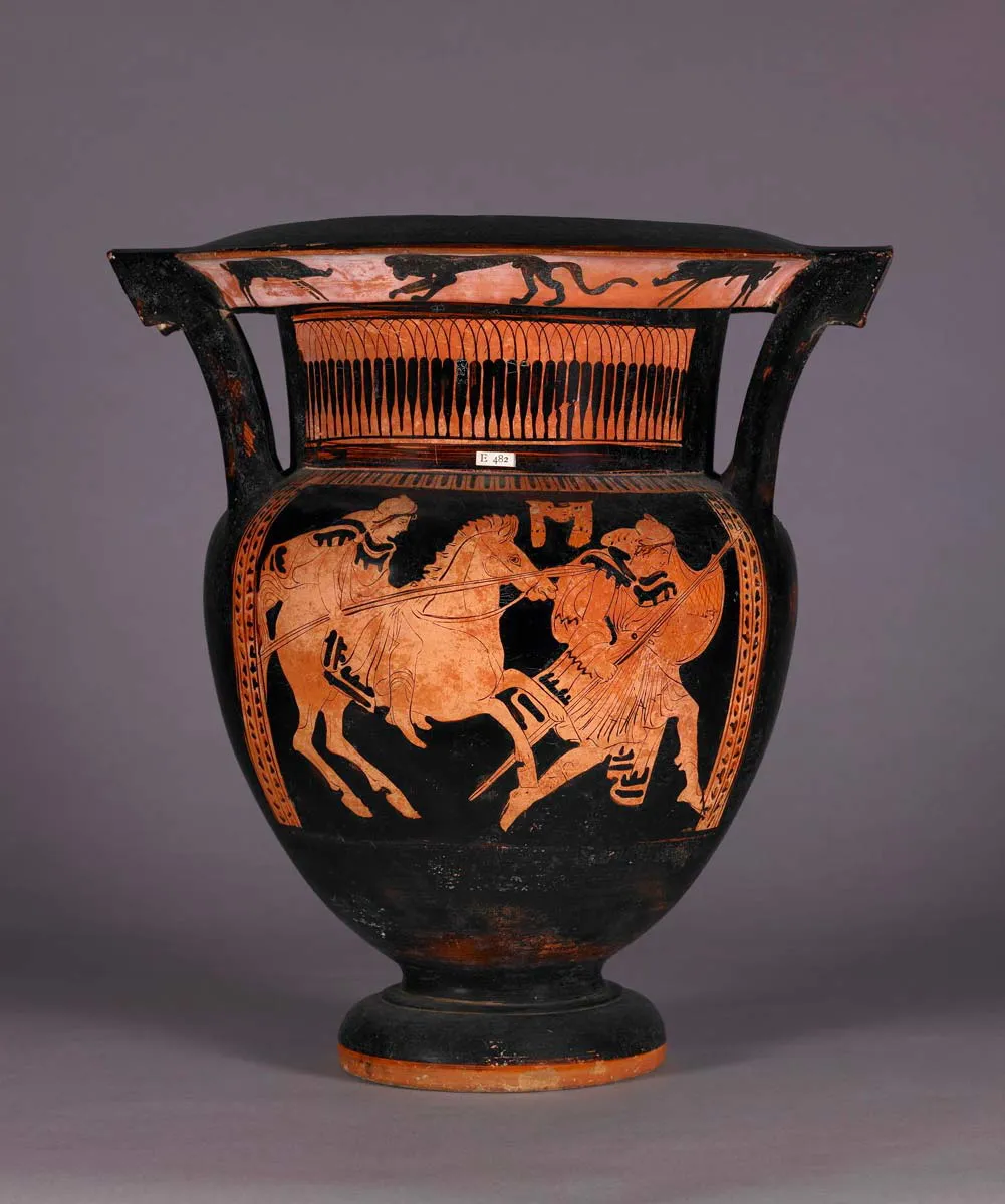 图片2：色雷斯人冲锋的雅典红绘陶器