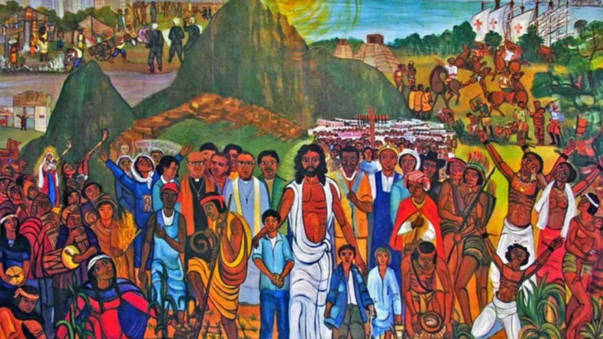 图6：来自全球南方艺术家的天主教解放神学壁画