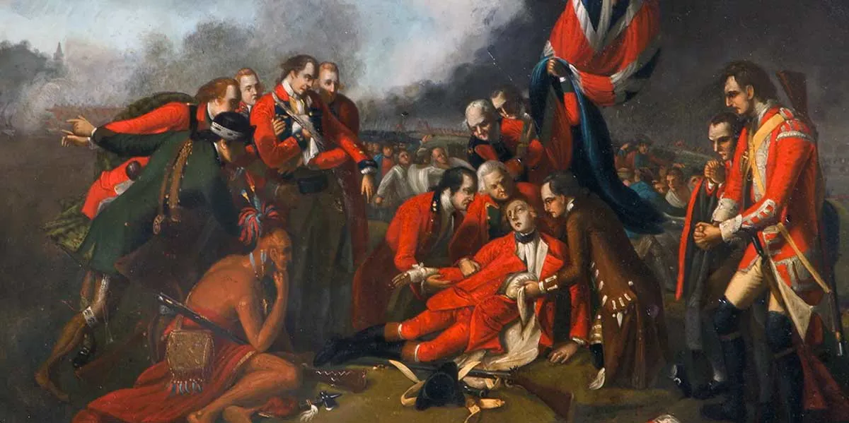 图片3:本杰明·韦斯特画作《魁北克沃尔夫将军之死》之后期创作