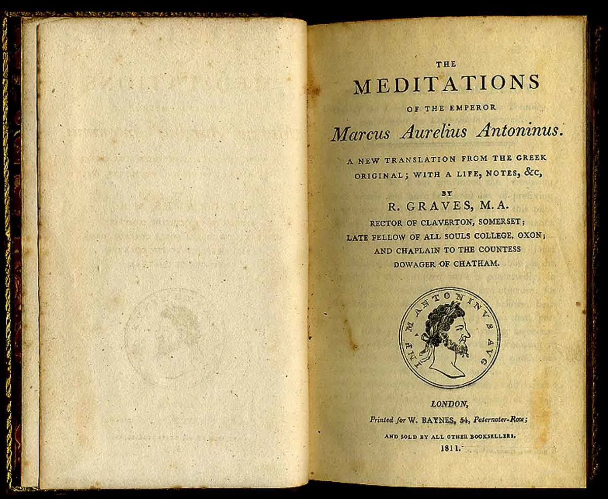 图片6：1811年版马可·奥勒留《沉思录》封面