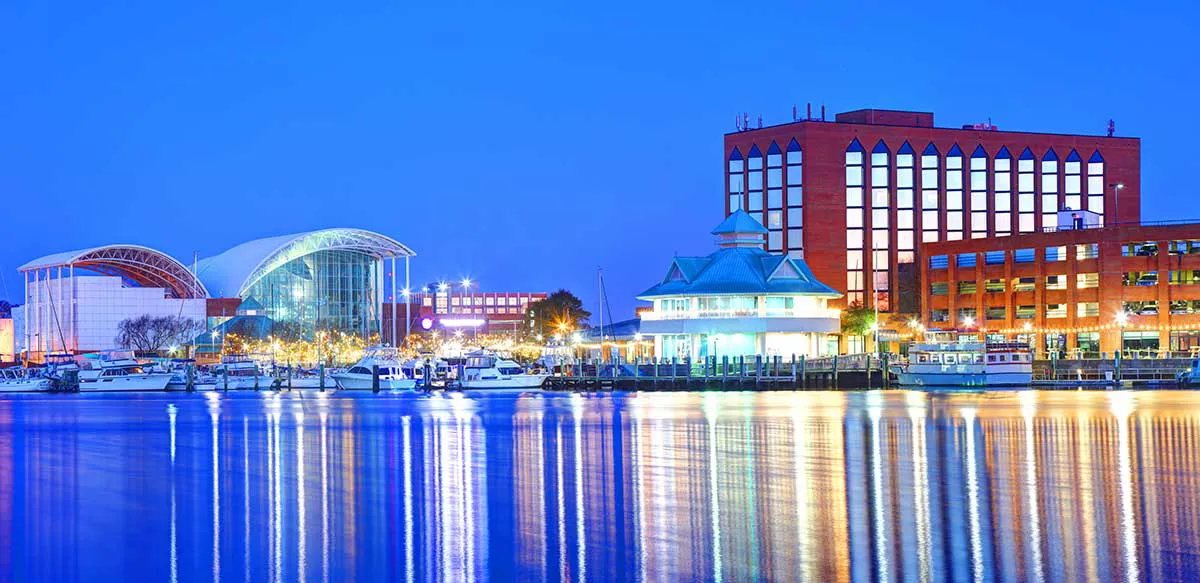 图5:弗吉尼亚州汉普顿市的天际线