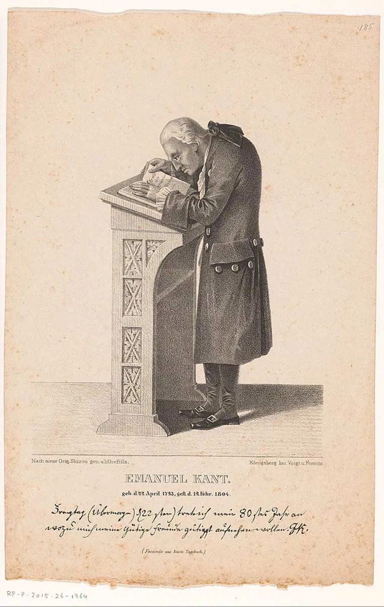 图4：伊曼努尔·康德肖像，1764年