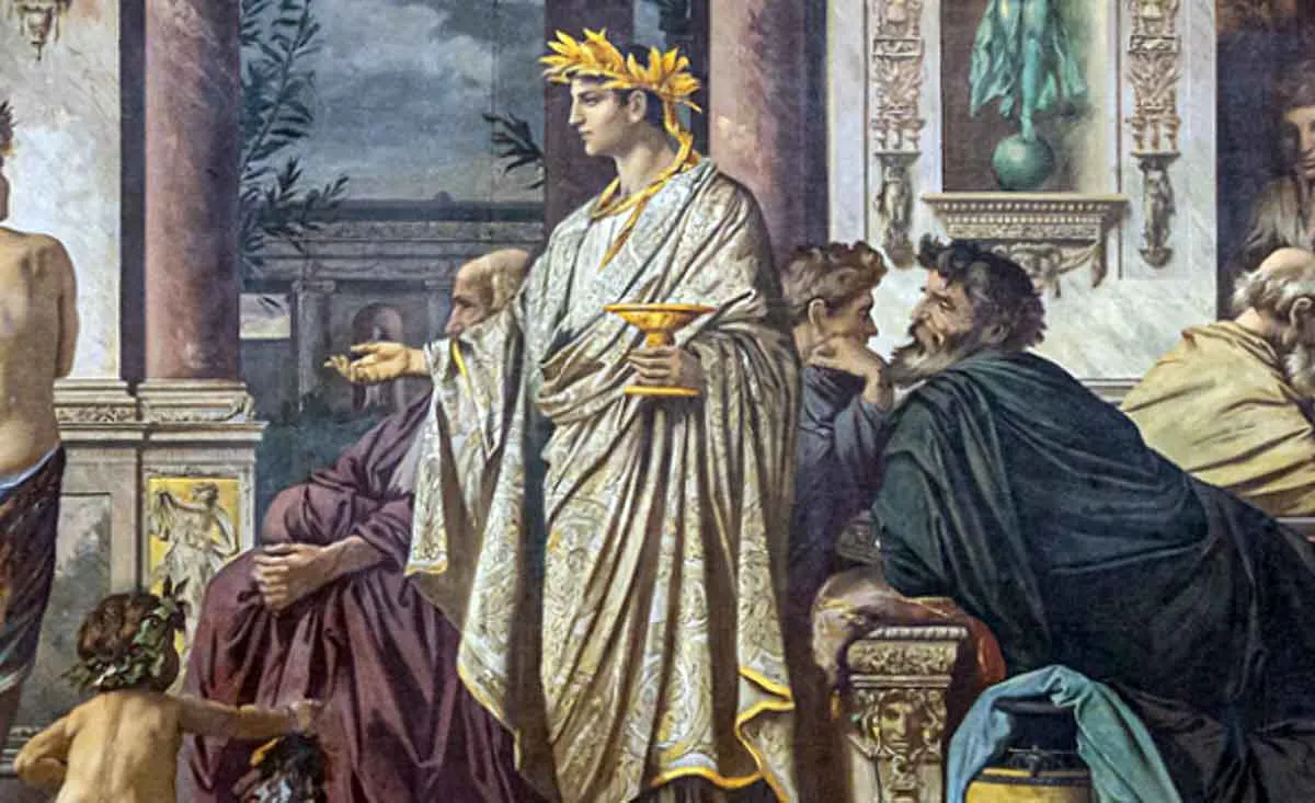 图3：安塞尔姆·费尔巴哈《会饮篇》（局部），1874年版