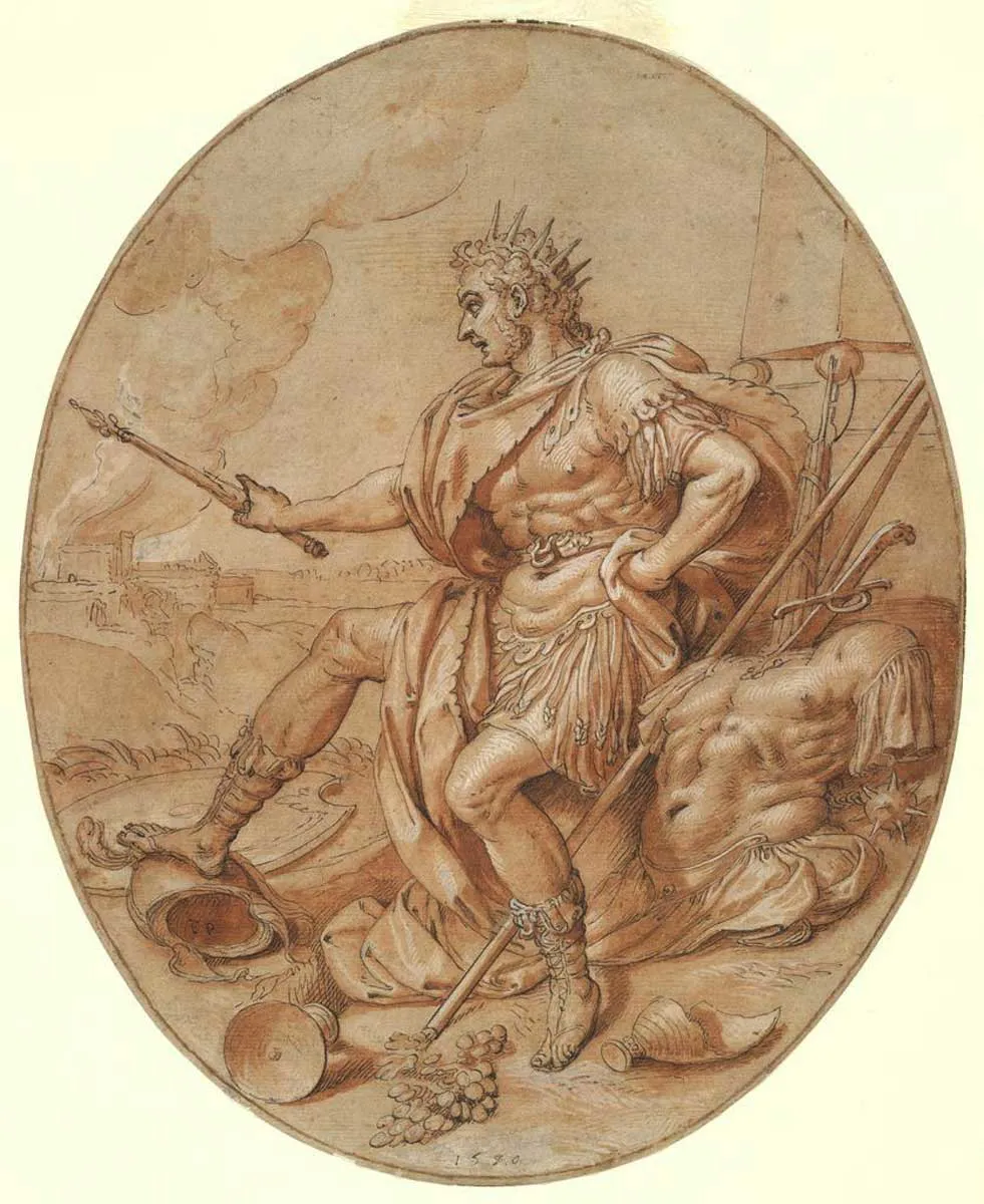 图片4：弗朗斯·普尔布斯《尼布甲尼撒国王围攻耶路撒冷》，哈佛艺术博物馆