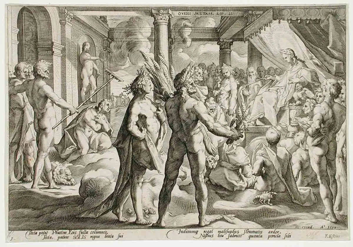 图11：法厄同请求战车