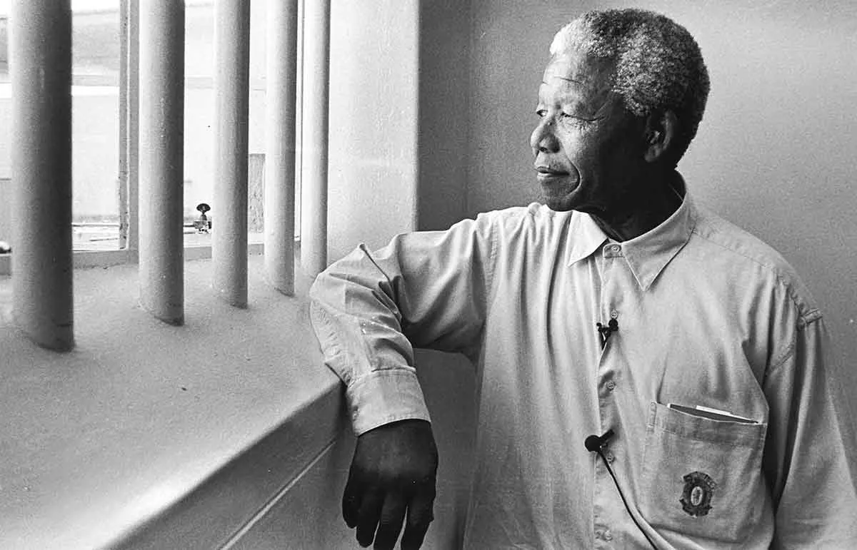 尤尔根·沙德伯格拍摄的纳尔逊·曼德拉照片