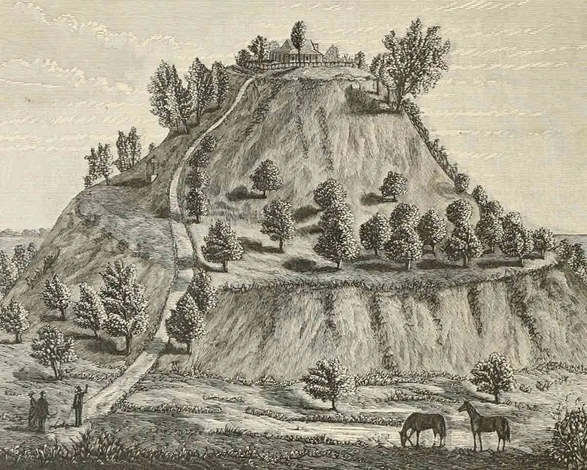 图7:1882年的僧侣丘插图