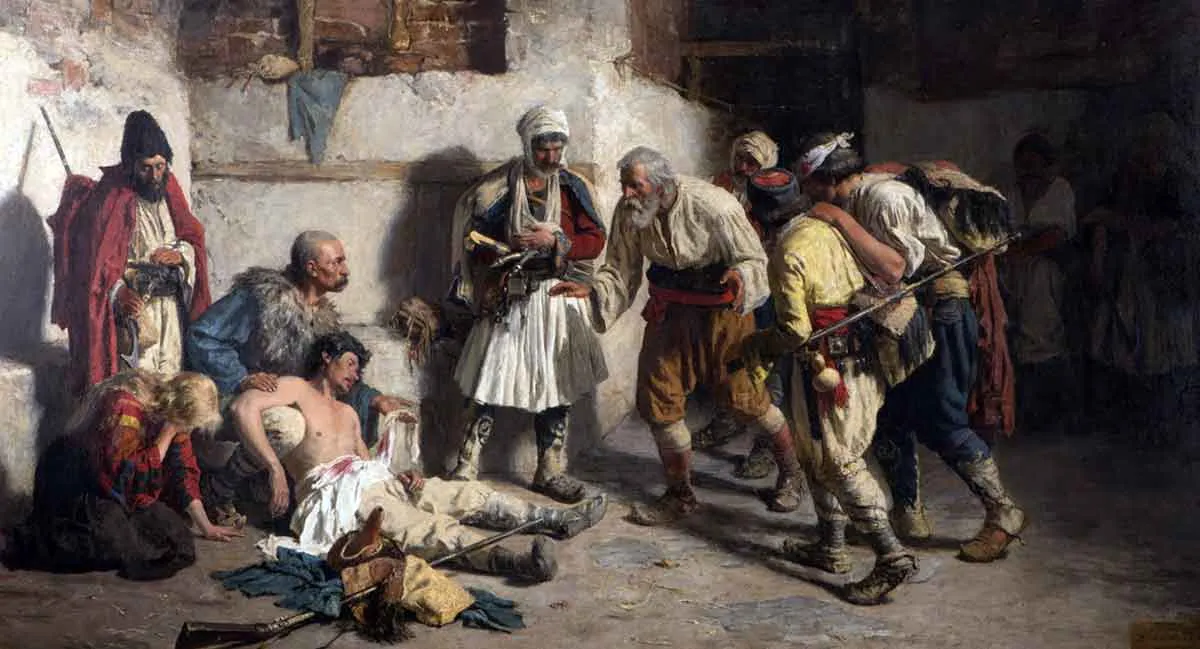 图3:受伤的黑山人 帕亚·约万诺维奇