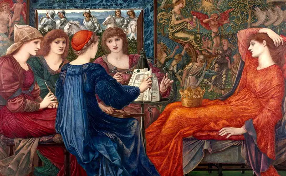 图2:伯恩-琼斯绘爱神礼赞