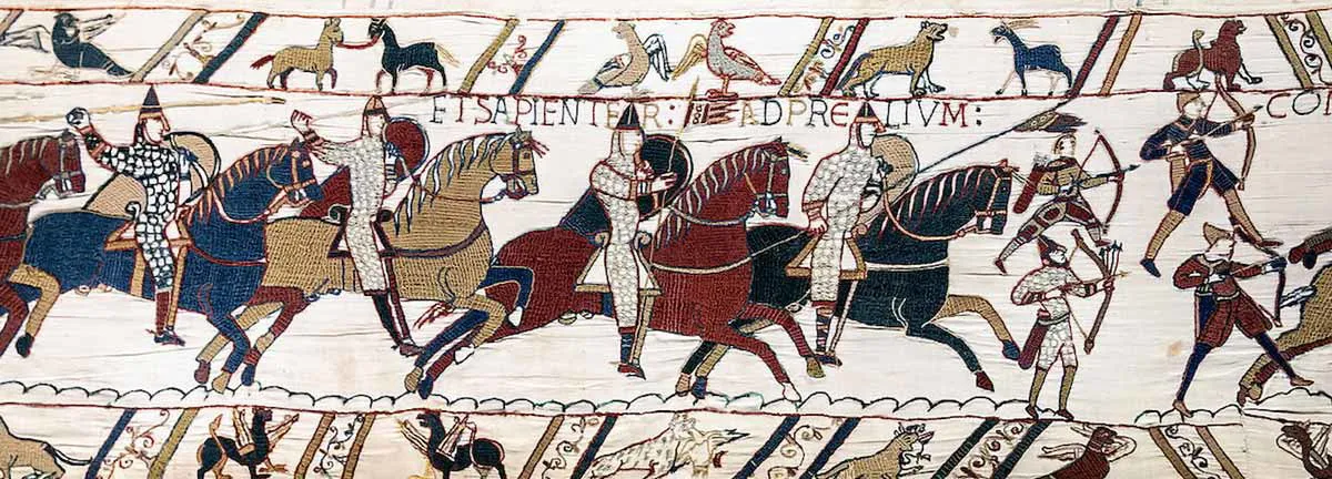 图8：巴约挂毯中的诺曼武士