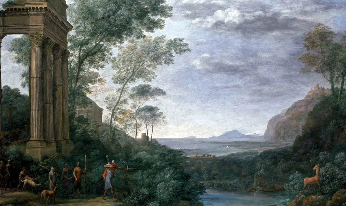 Image 6: ascanius shooting stag claude lorrain