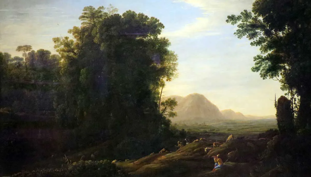 Image 3: landscape with piping shepherd claude lorrain