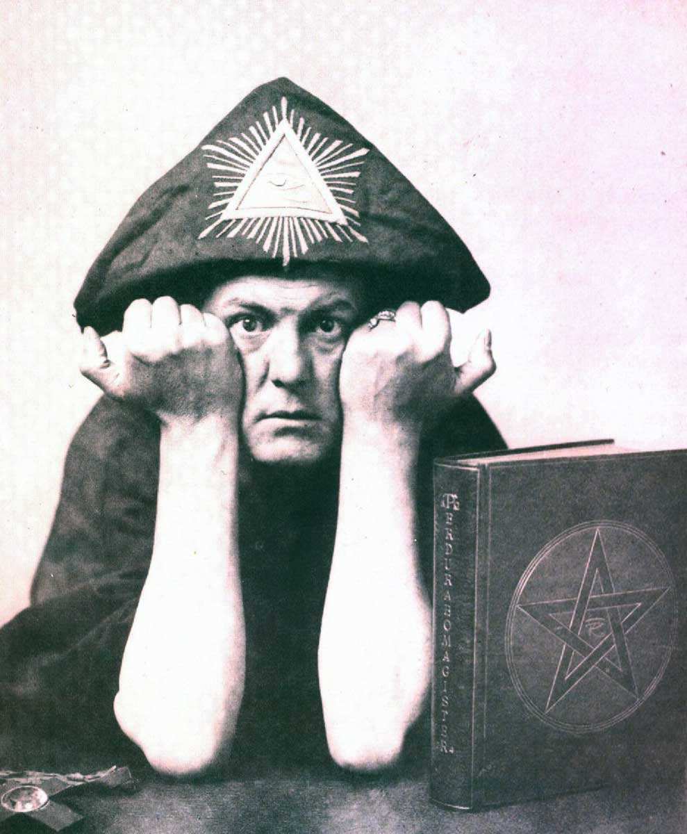 aleister crowley triangle hat